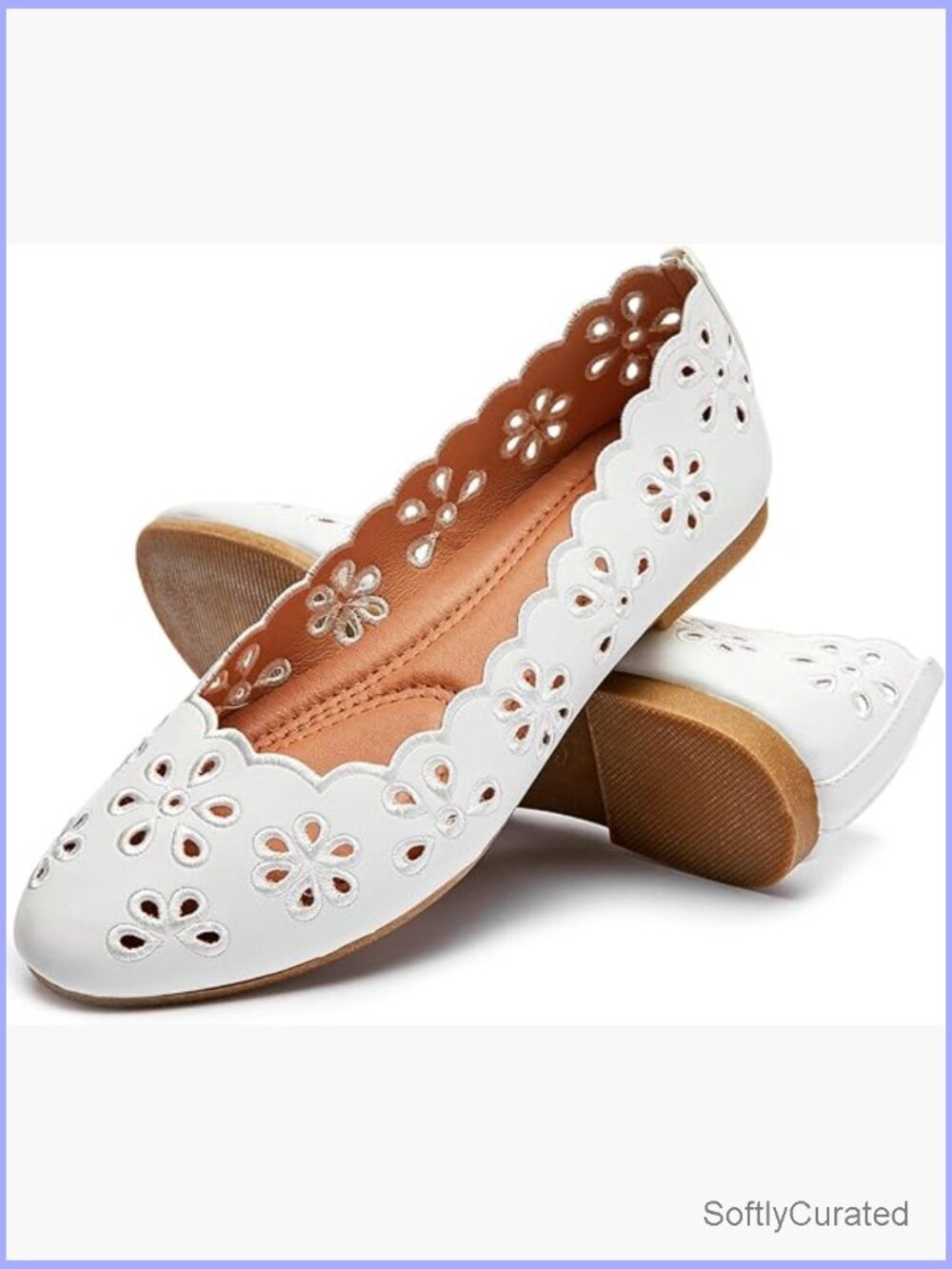 Women's Ballet Flats PU Leather Slip On Comfortable Round Toe Breathable